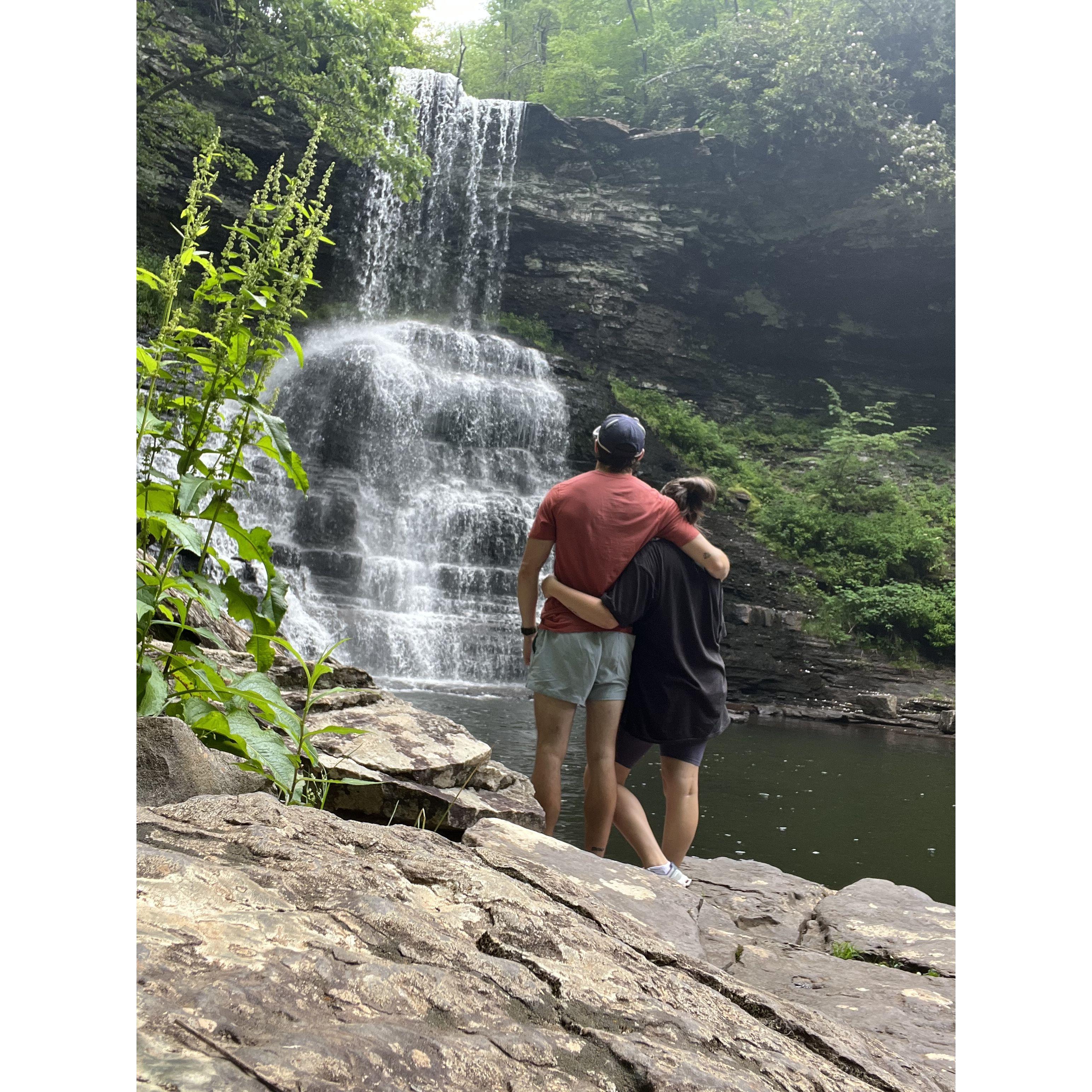 A cool day hike we did in Virginia when we were supposed to be backpacking... Sam is a trooper!