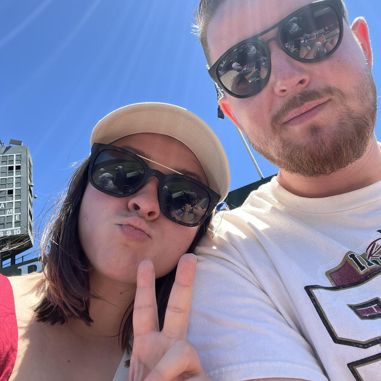 Our first MLB game! Chicago cubs - July 4th weekend.