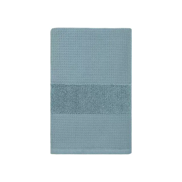 Haven™ Organic Cotton Waffle & Terry Bath Towel in Chionis Green