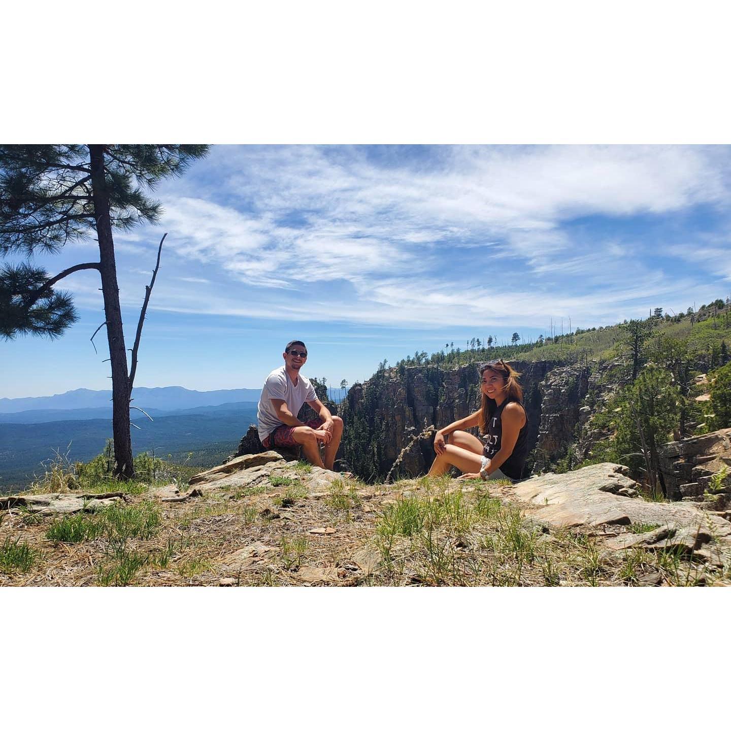 We also stumbled upon this beauty, the Mogollon Rim, an unplanned discovery by literally getting lost in the mountains without cell coverage. LOL
