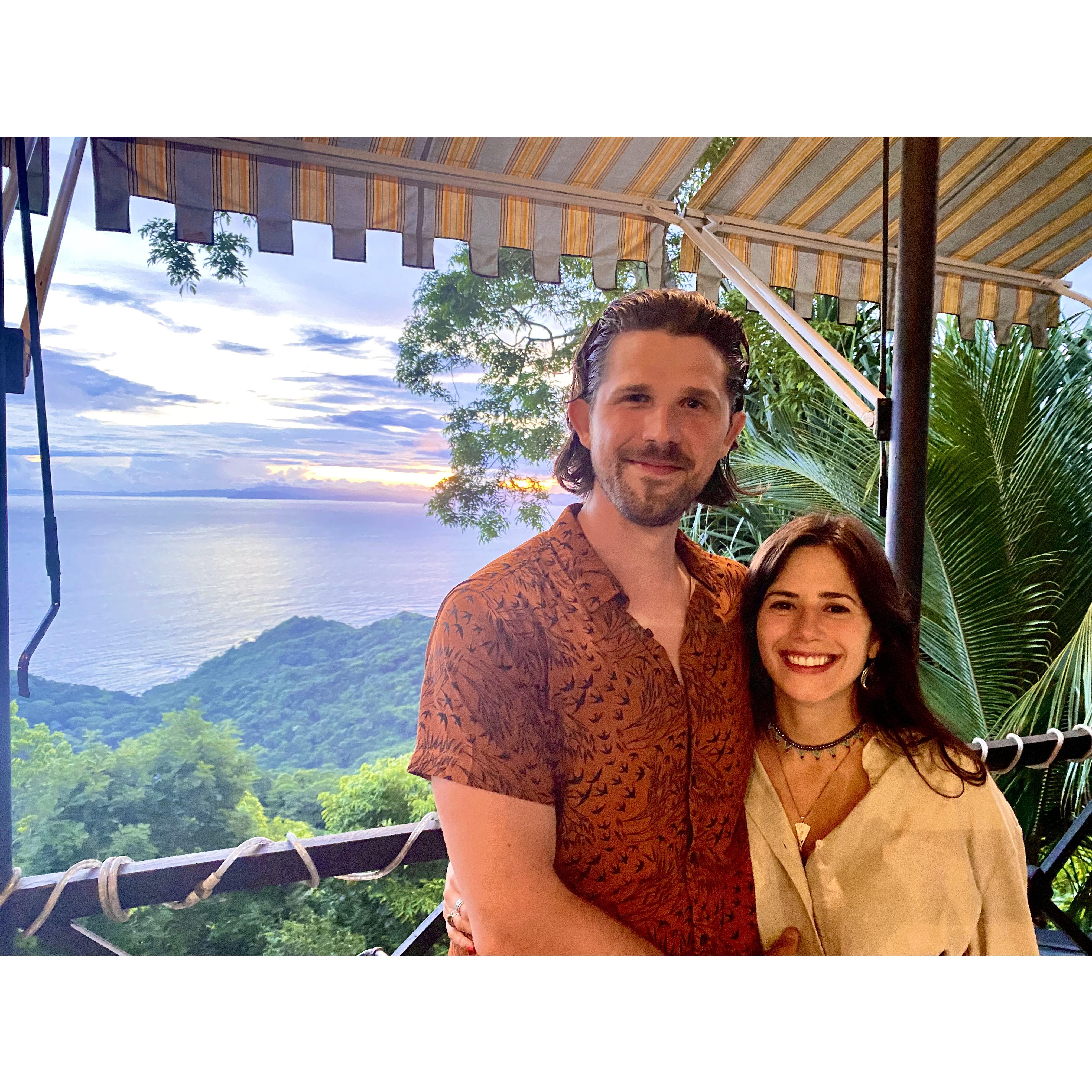 Amazing sunset in Costa Rica during a Ewing vacation!
