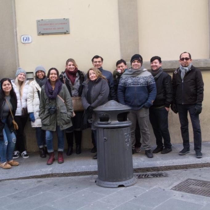 Group photo in Italy