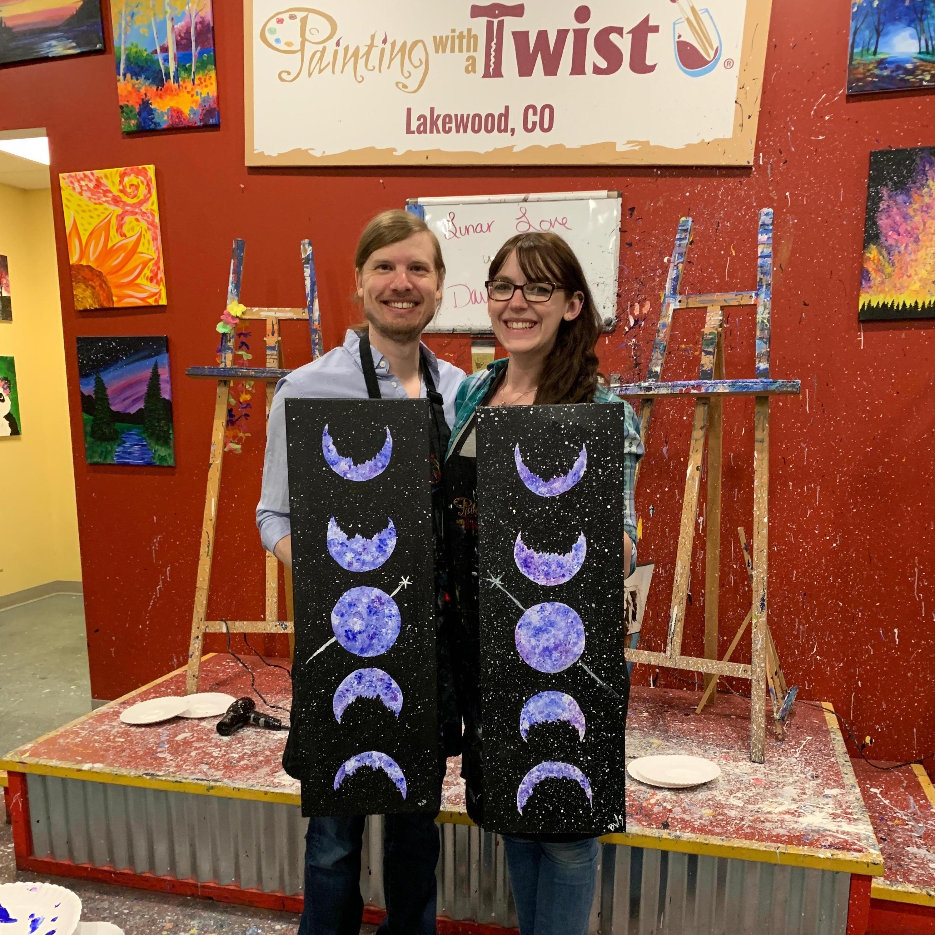 Celebrating our 3rd anniversary with a paint night