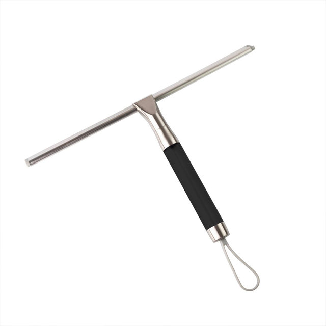 Deluxe Multi-Use Shower Squeegee with Wide 12'' Blade Black - Zadro