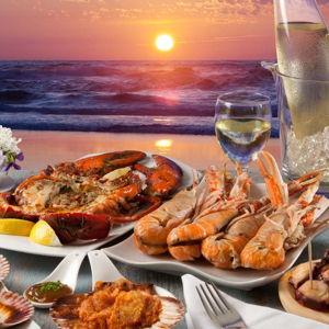 Seafood Dinner in Florida - Honeymoon