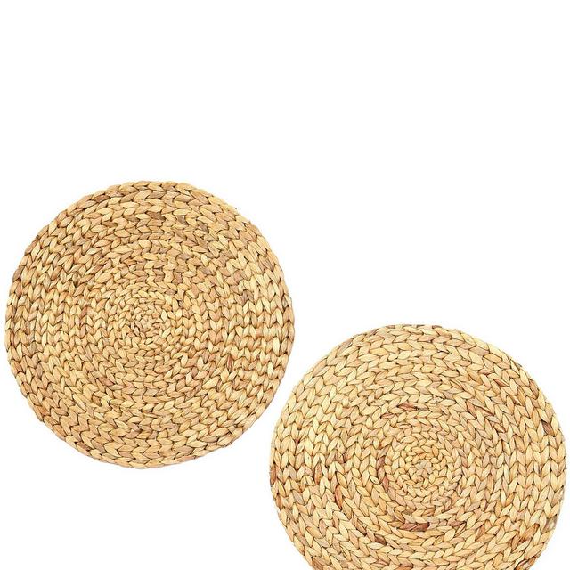 Southern LivingRound Woven Water Hyacinth Placemats, Set of 2