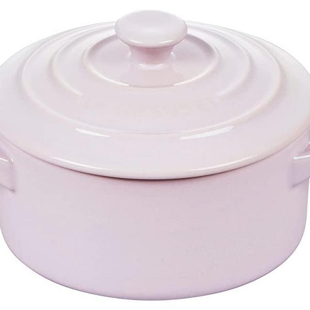 Le Creuset Stoneware Mini Round Cocotte, 8oz, Shallot
