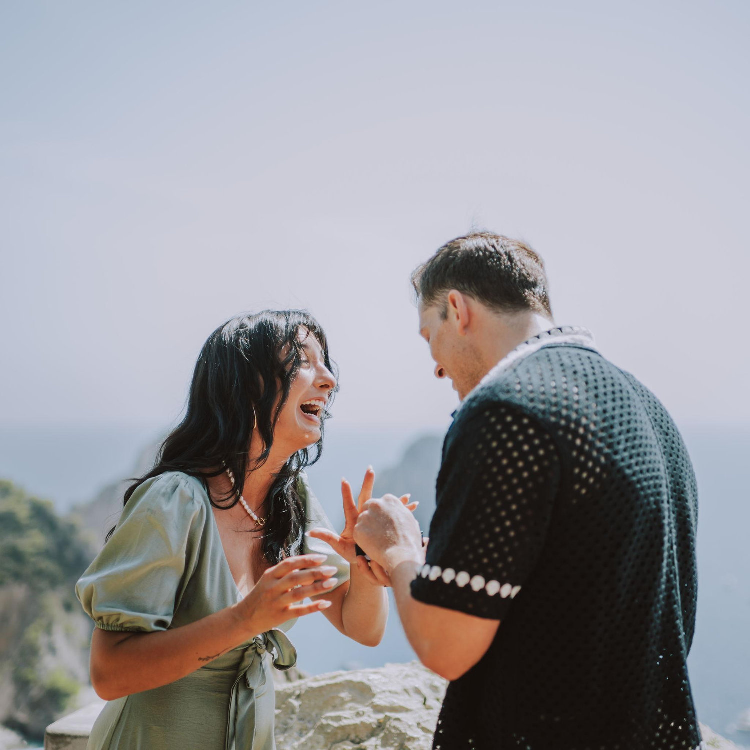 He popped the question!