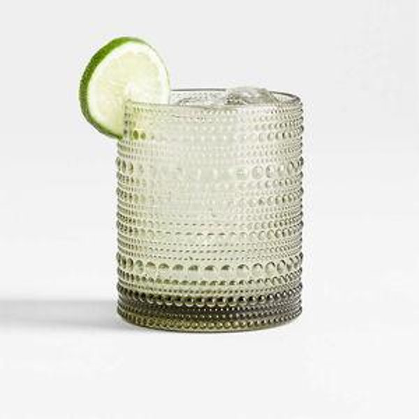 Alma Grey Vintage Whiskey Glass (short) | Crate & Barrel
