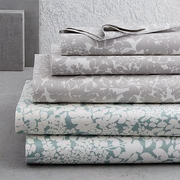 400-Thread-Count Organic Ginkgo Sateen Sheet Set