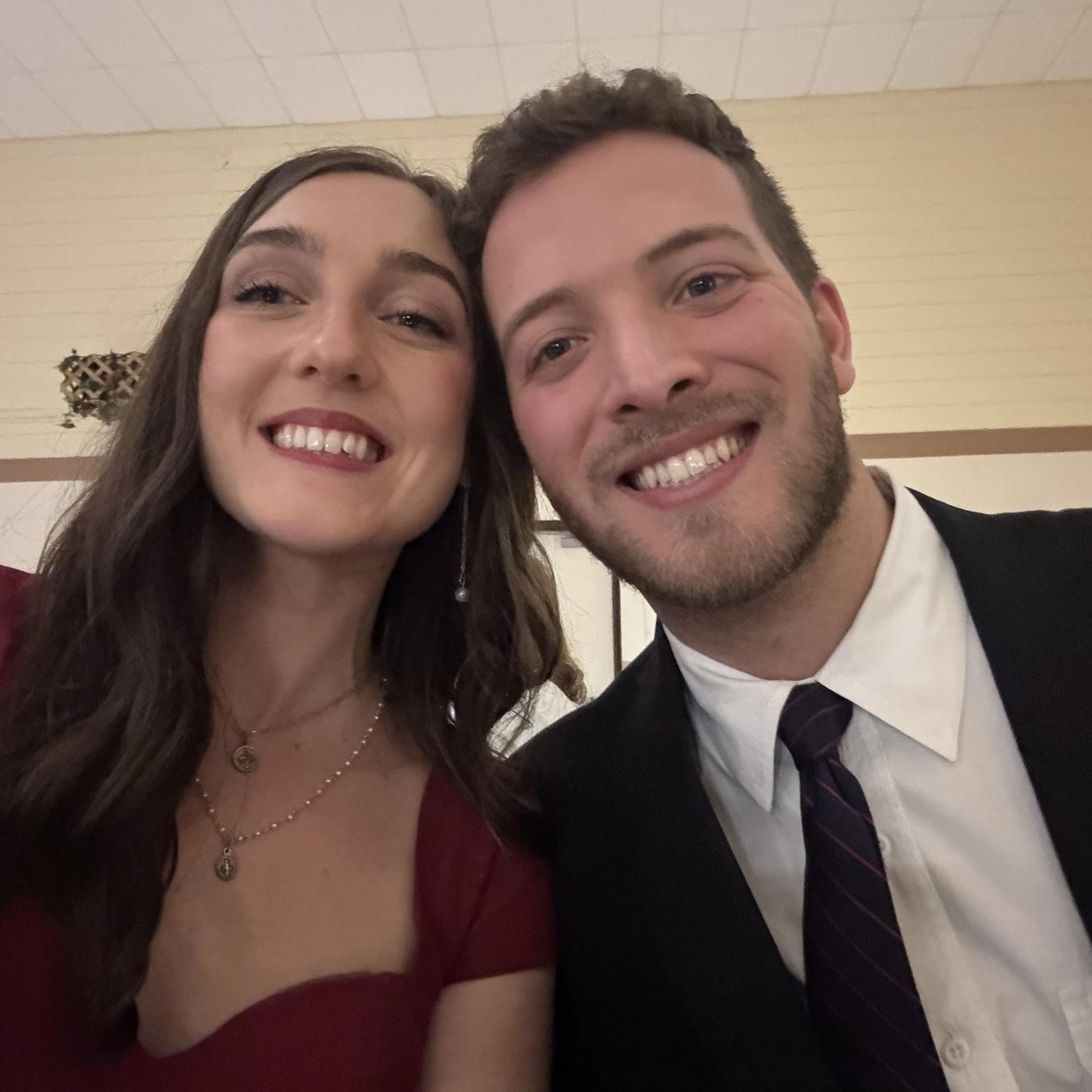 at our friend Jose and Annabel's wedding :)