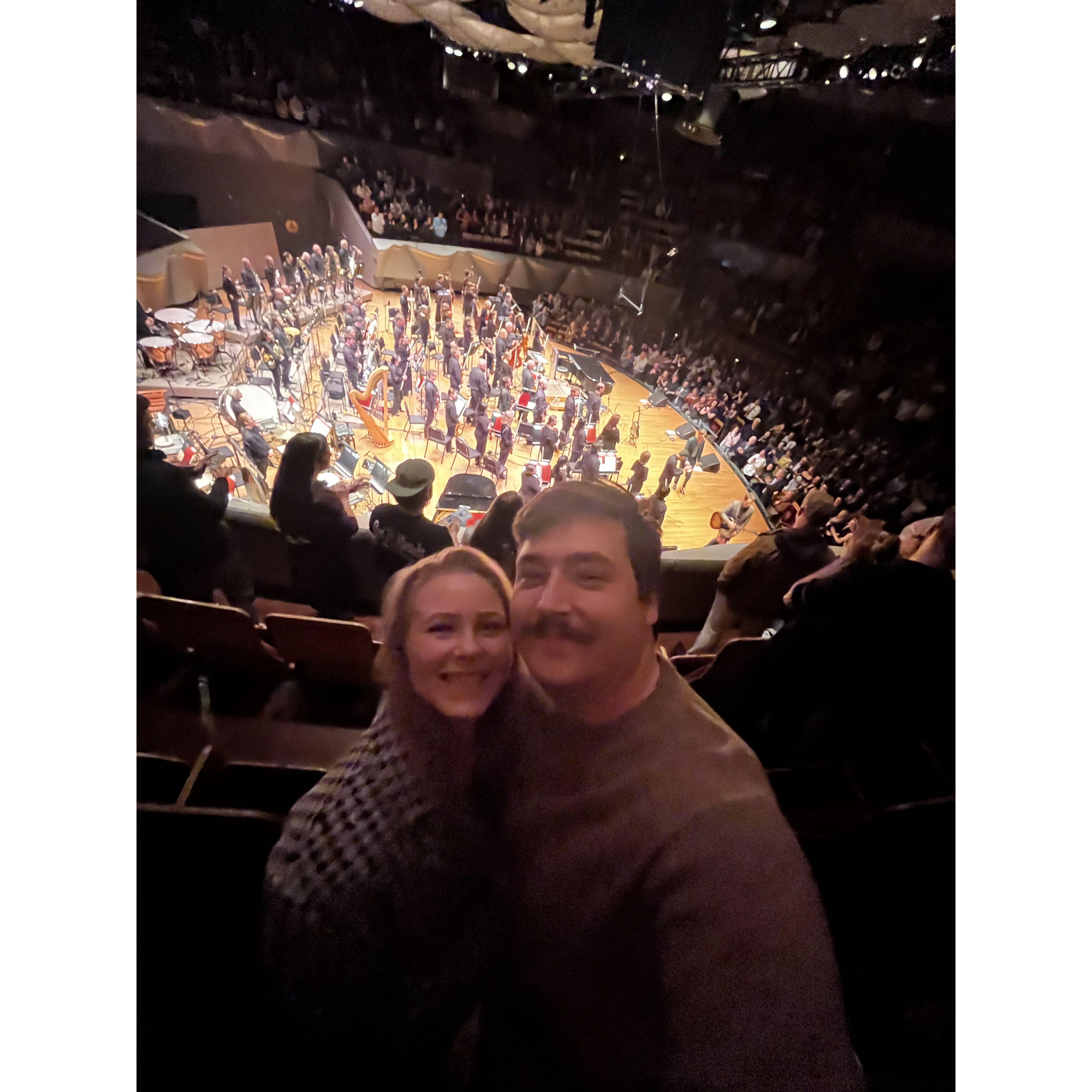 Andy and Tori go to the Colorado Symphony for Andy's 25th birthday!