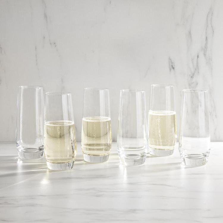 Zwiesel Glas, Puro Champagne Flute, Set of 6 - Zola