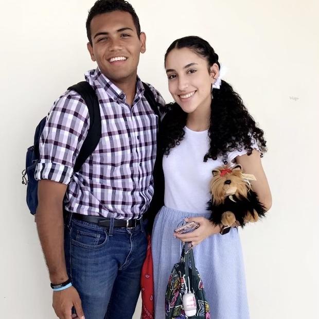 One of our very few photos together from high school.