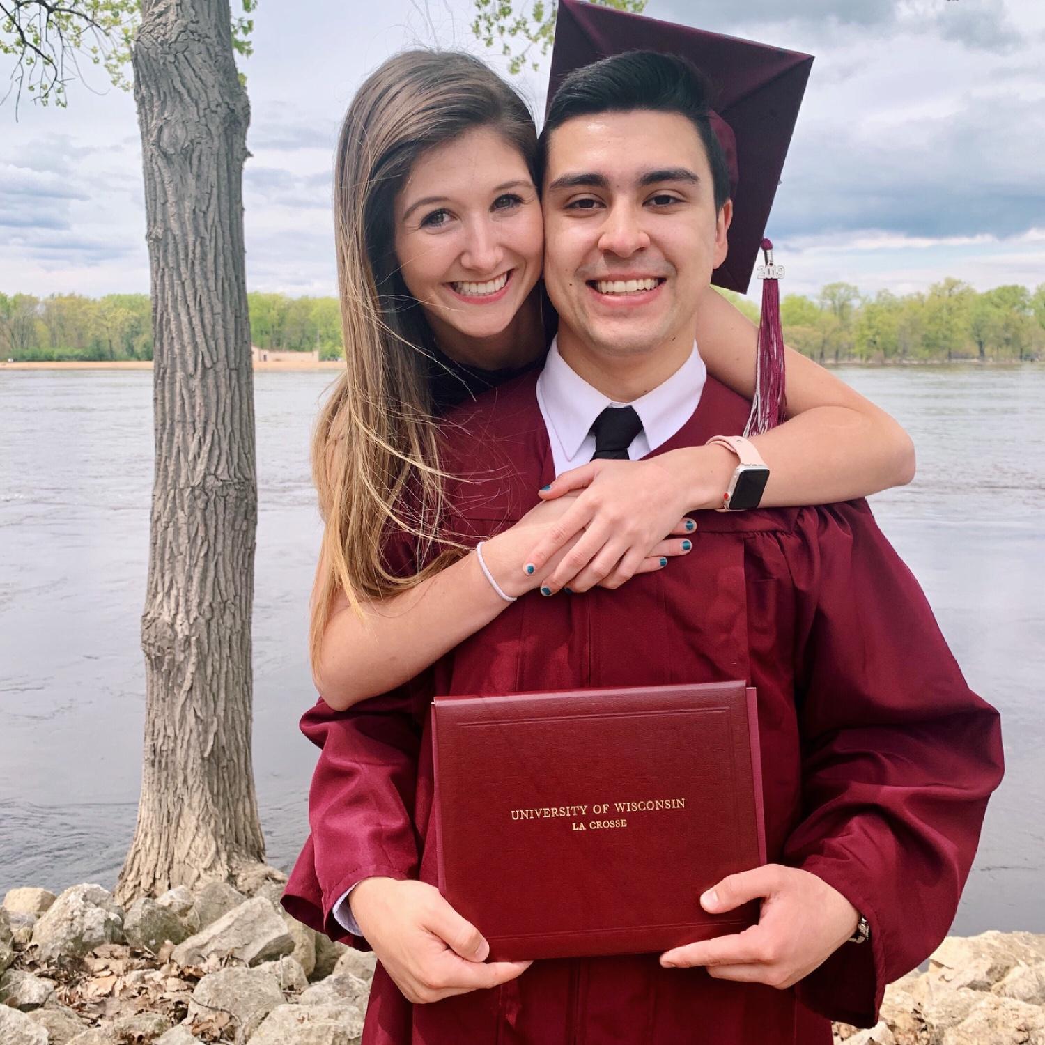 Brady's Bachelors degree graduation from UW- La Crosse in May 2019