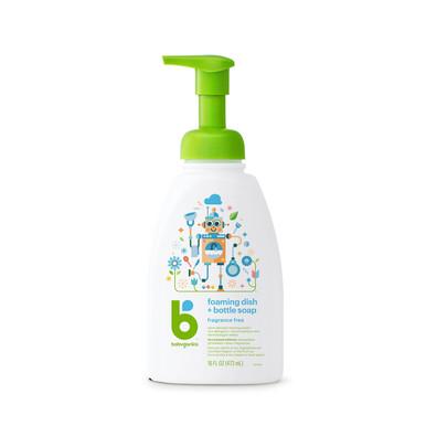 foaming dish + bottle soap, fragrance free