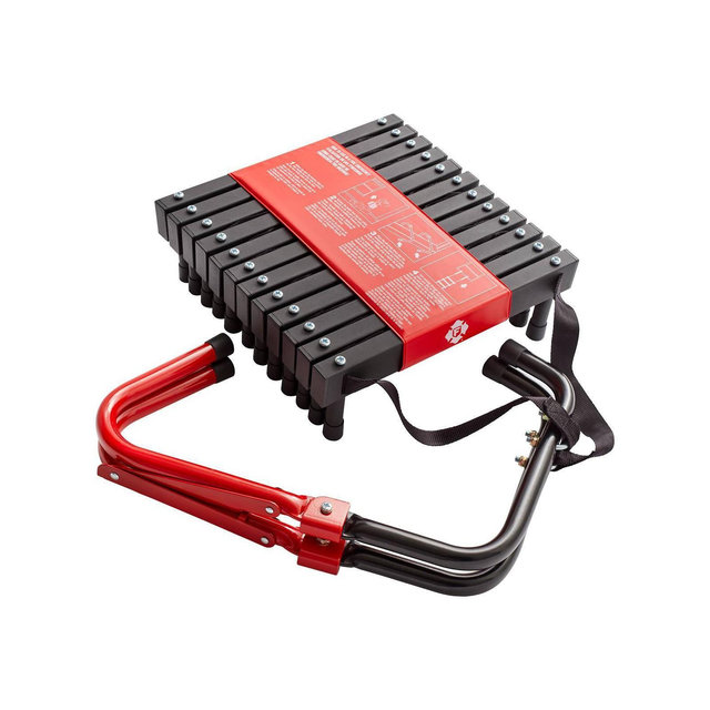 First Alert 2 Story Escape Ladder: Steel Fire Ladder, 12 Rungs, 375 lb Capacity, 168" Max Height, No Assembly Required
