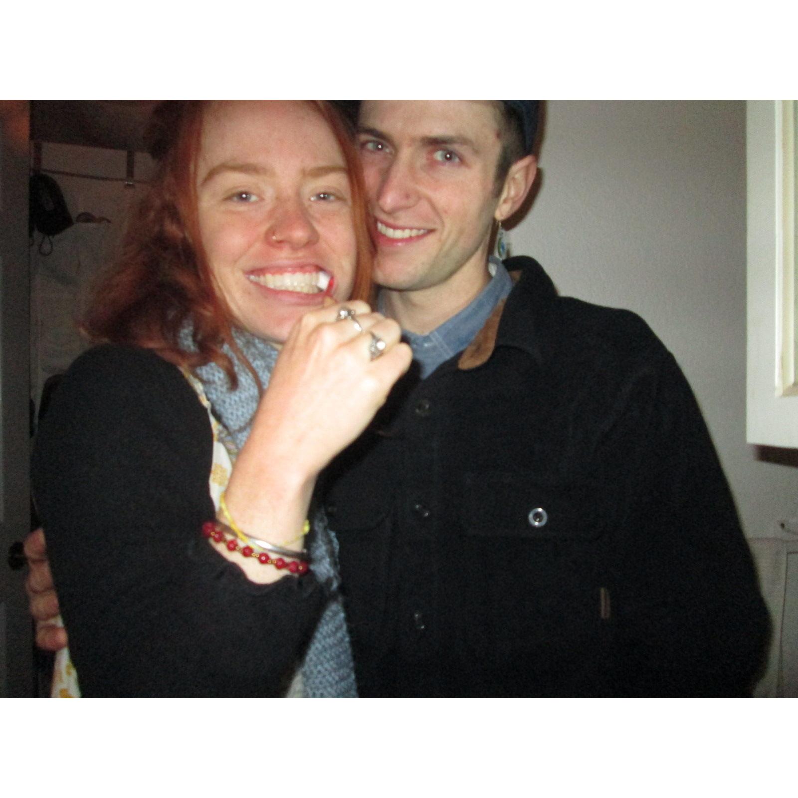 Right after Rachel got home from Rwanda.