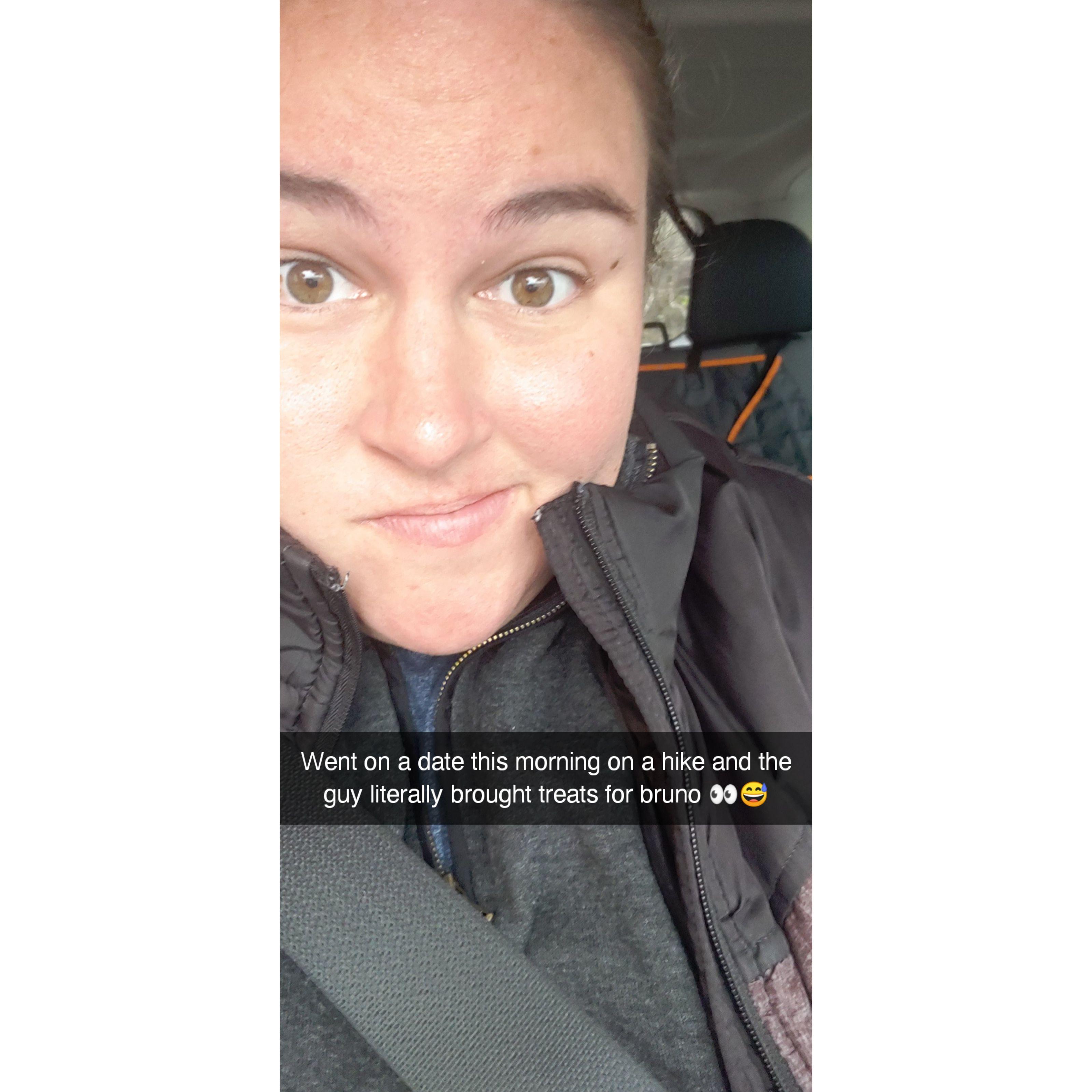 Christal sent this snap to her friends after our first date...and the rest is history!