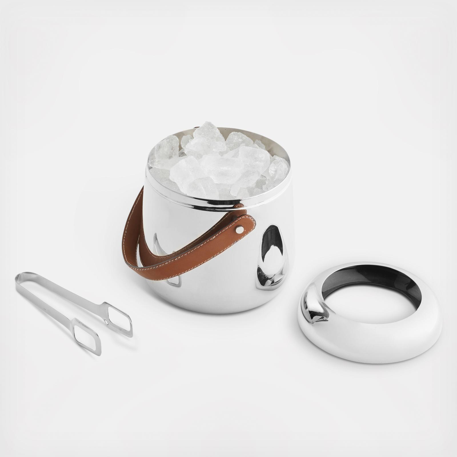 Nambé Tahoe Ice Bucket with Tongs - Thumbnail 4