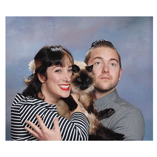 Our Glamour shots with Oli