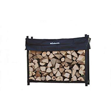 Woodhaven The 5 Foot Firewood Log Rack with Cover