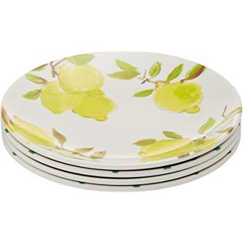 Kate Spade New York Women's Lemon Melamine Tidbit Plates