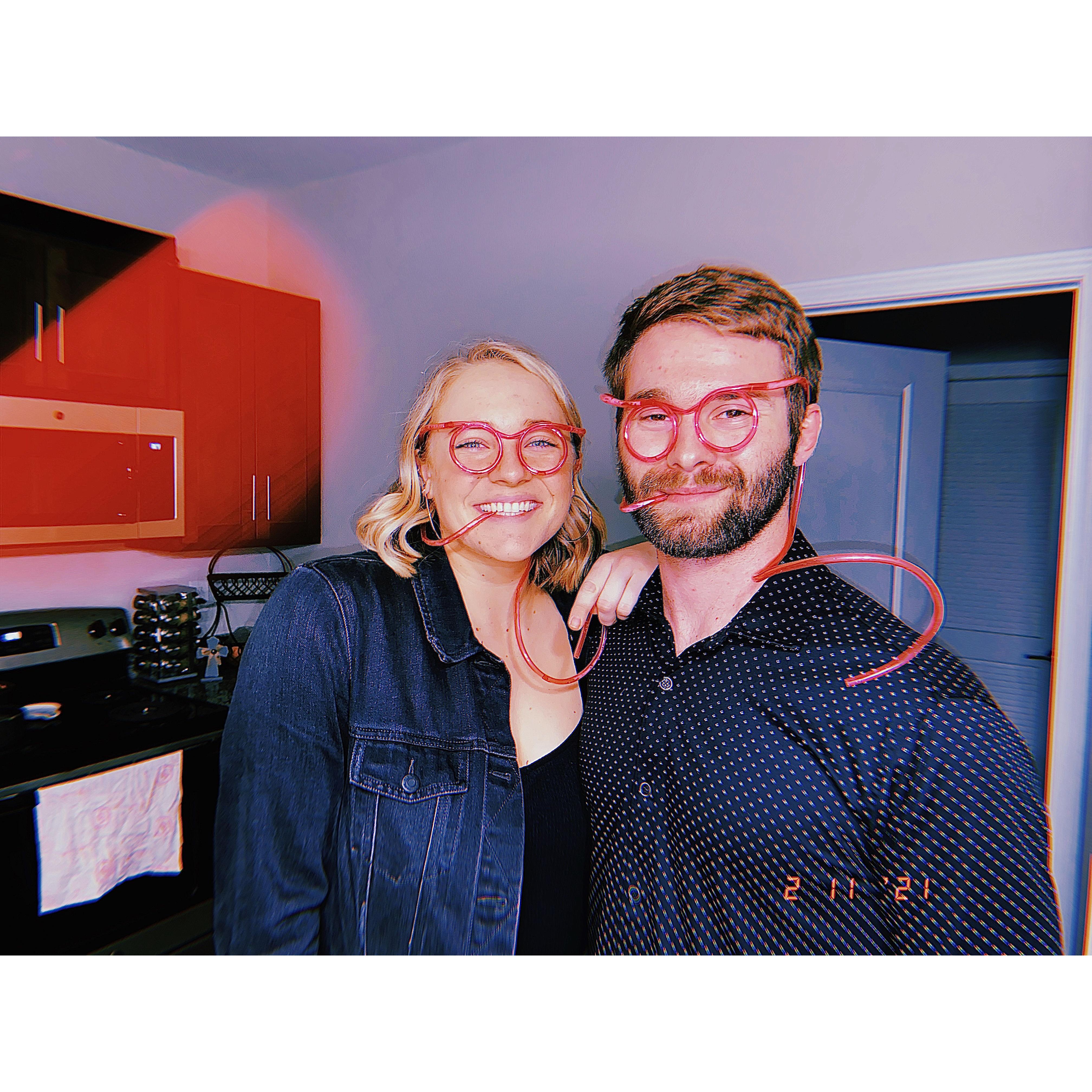 The first picture captured of the official couple!