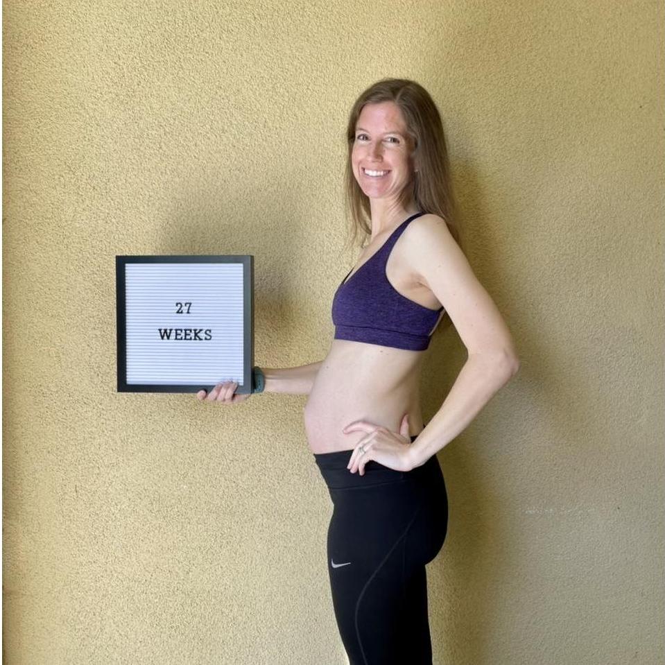 27 Weeks: The little guy is the size of a cabbage!