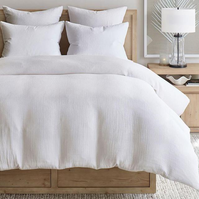 White Soft Cotton Cotton Duvet Cover, Full/Queen