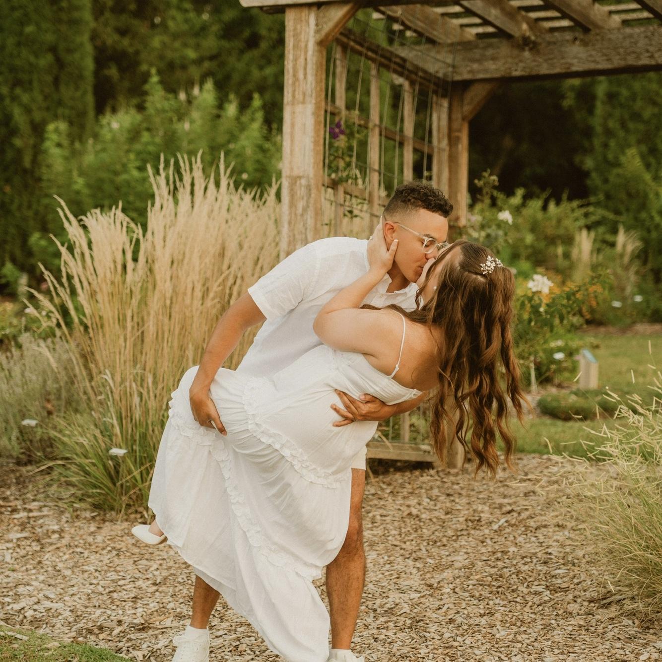 A perfect ending to our engagement shoot and the beginning of our forever. See you on the aisle!