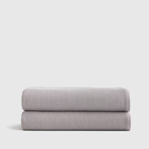 Turkish Waffle Terry Bath Sheet (Set of 2) in Grey