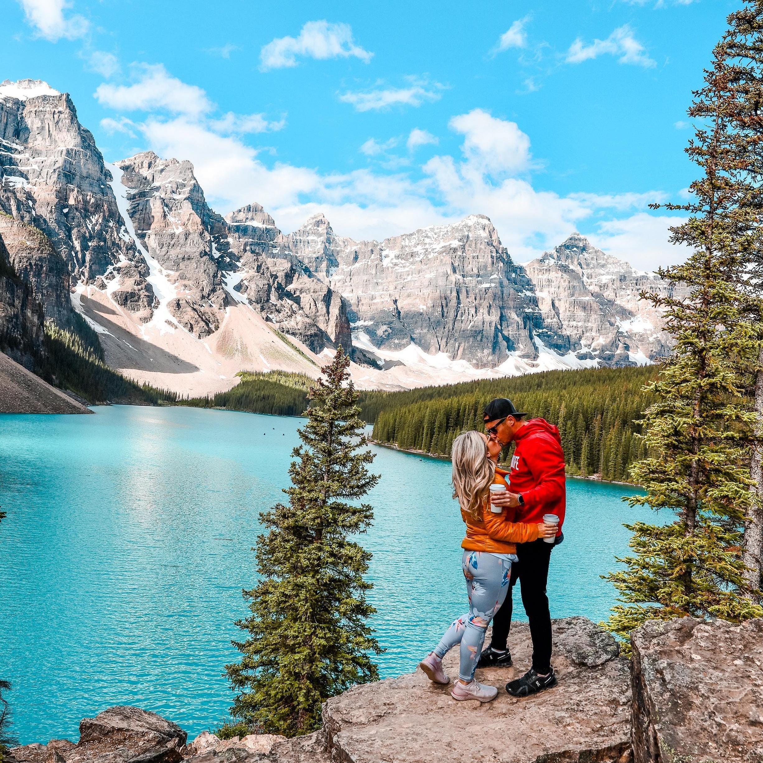 Coffee and Scenery In Banff, Canada
