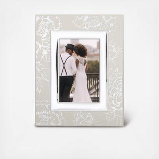 Silver Peony Acacia Frame