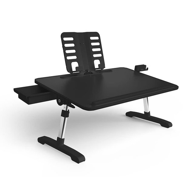 Limitless TotalDesk Portable Workstation and Lap Desk with Adjustable Height & Tilt (Black)