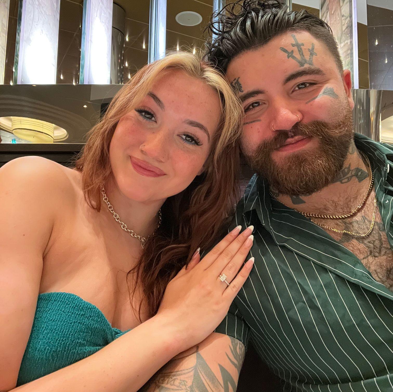 Dinner after he proposed