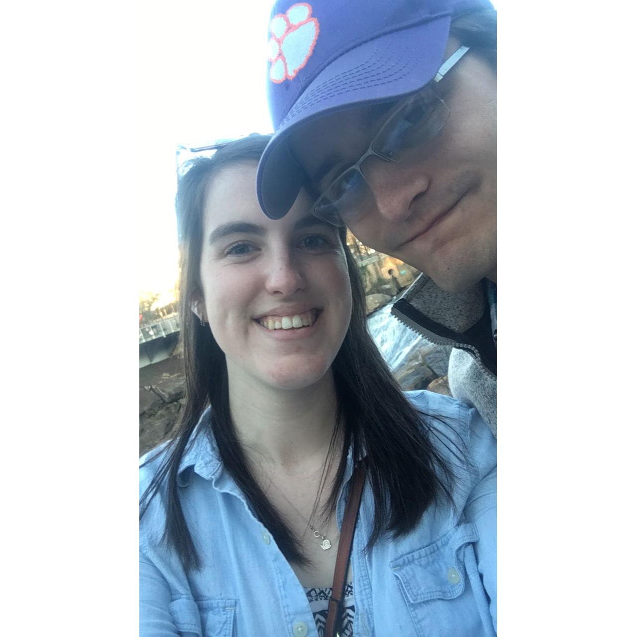 Our very first photo we took together while celebrating Alex's birthday in Greenville.