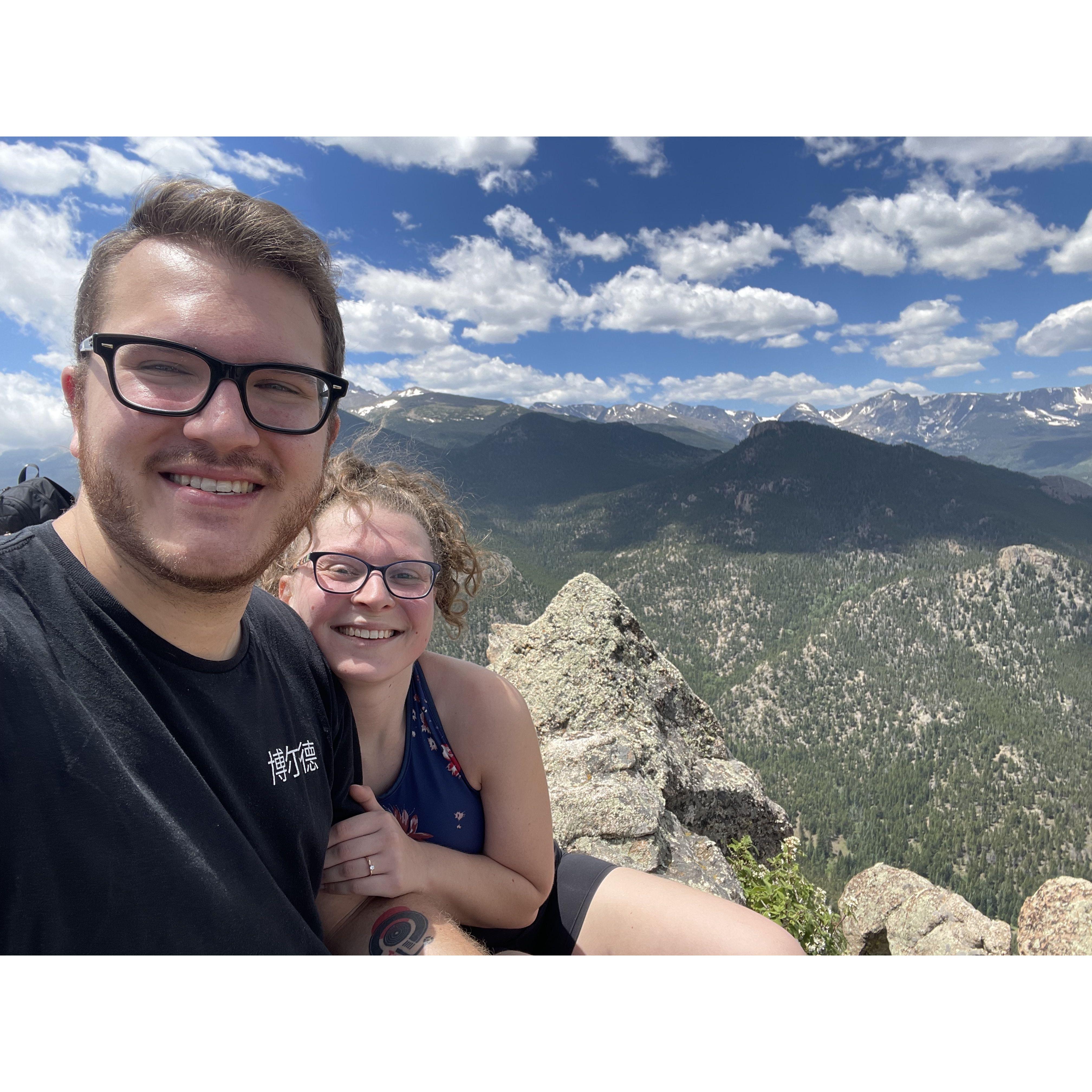 July 14th, 2023: The top of Lily Mountain in Estes Park, CO