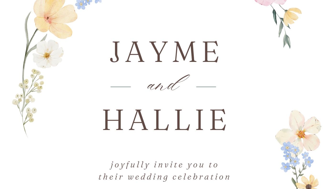 The Wedding Website of Hallie Fleming and Jayme Wright