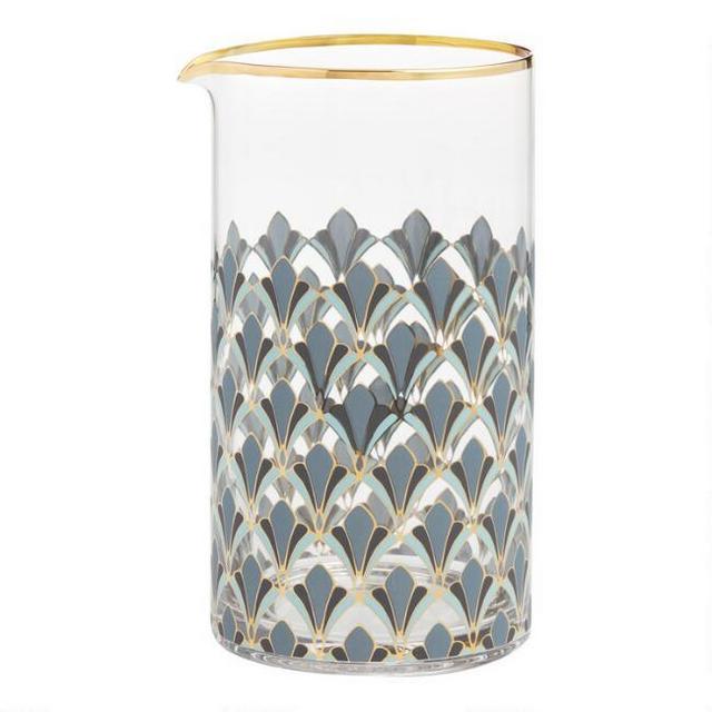 Art Deco Gable Cocktail Mixing Glass