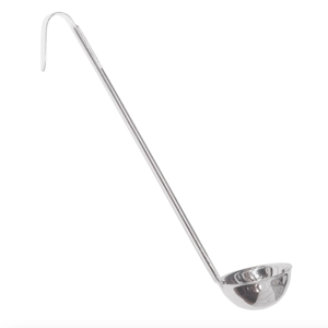 Valueline LL02P 2 oz. Stainless Ladle w/ 11" Handle & Hook