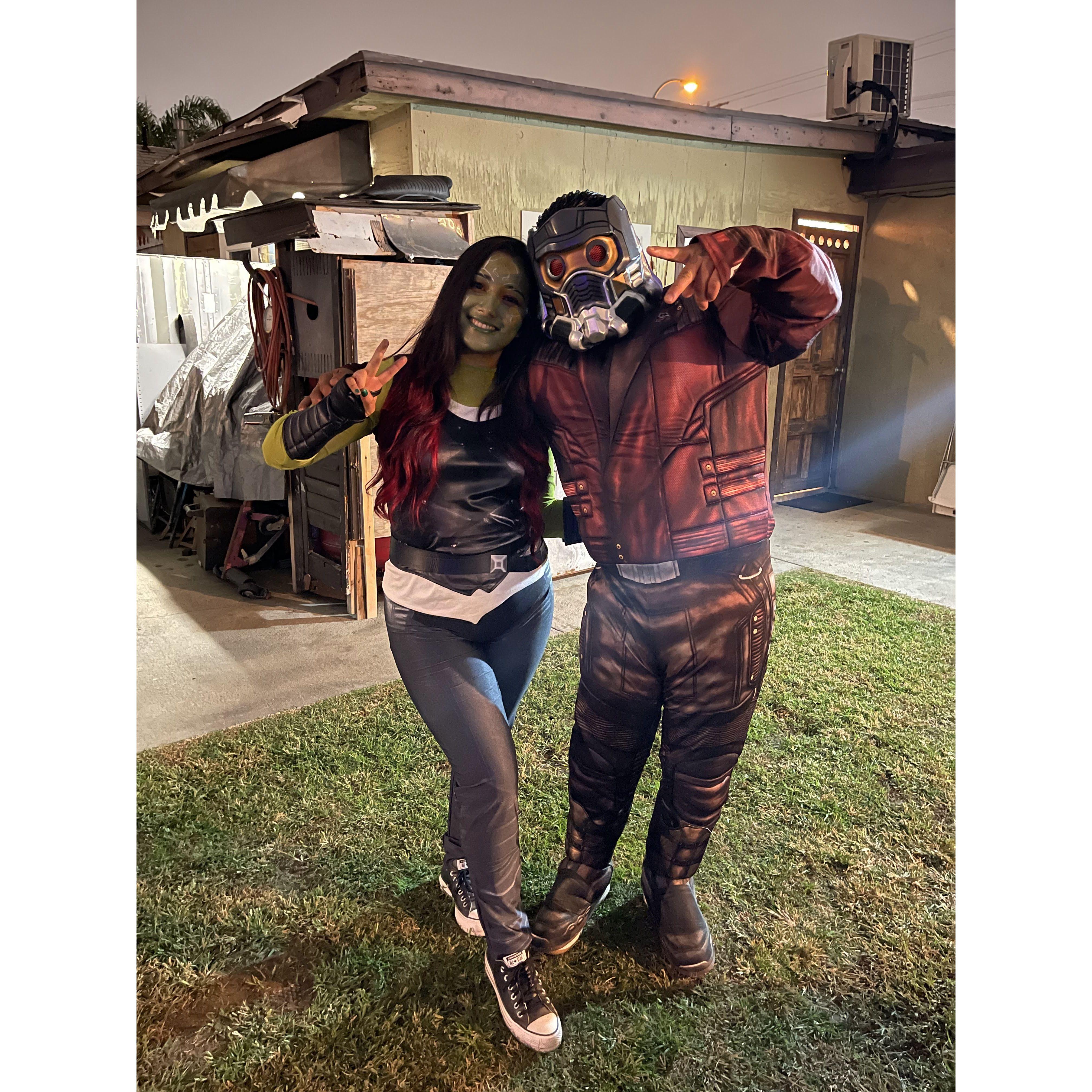 October 2021: Gamora and Starlord for Halloween! @ Gonzalez House, Cudahy, CA