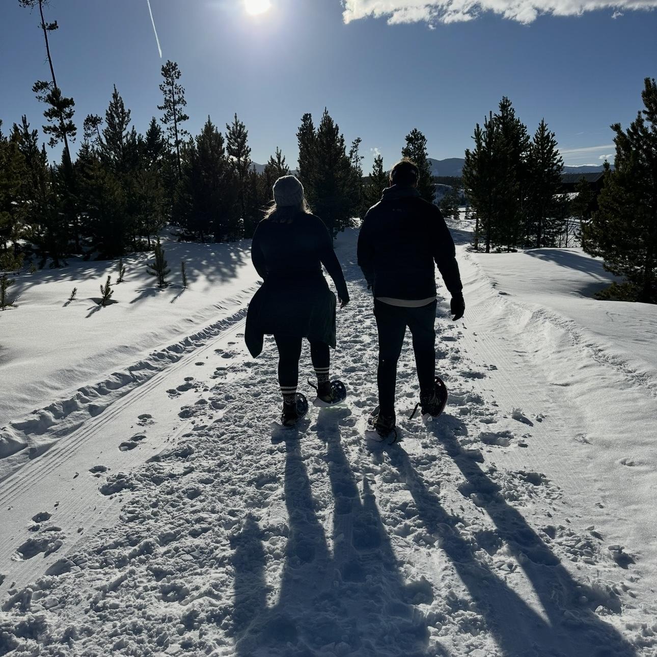Snowshoeing at Devil's Thumb Ranch.