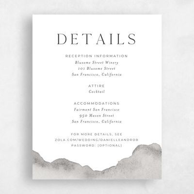 Pewter Gray, Grey Wedding Enclosure - Cello