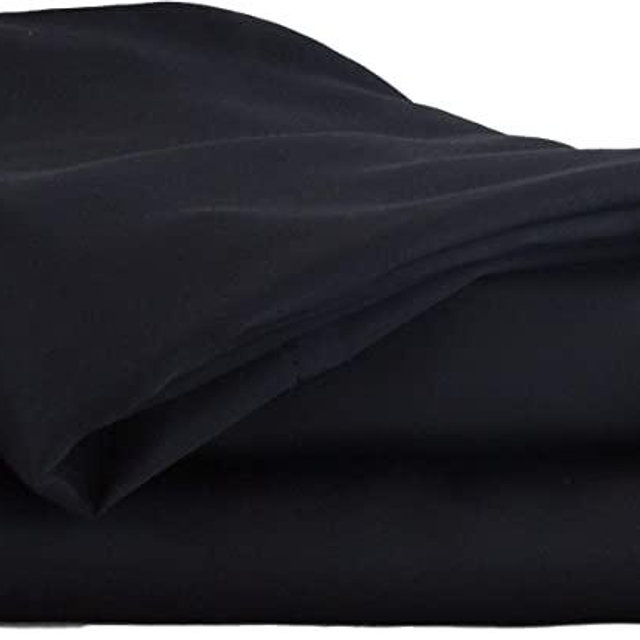 HotelSheetsDirect Bed Sheets Set - 1600 Thread Count, 4 Pieces (1 Flat, 1 Fitted Sheet, 2 Pillow Cases) - 100% Bamboo Sheet Sets, Queen - Black