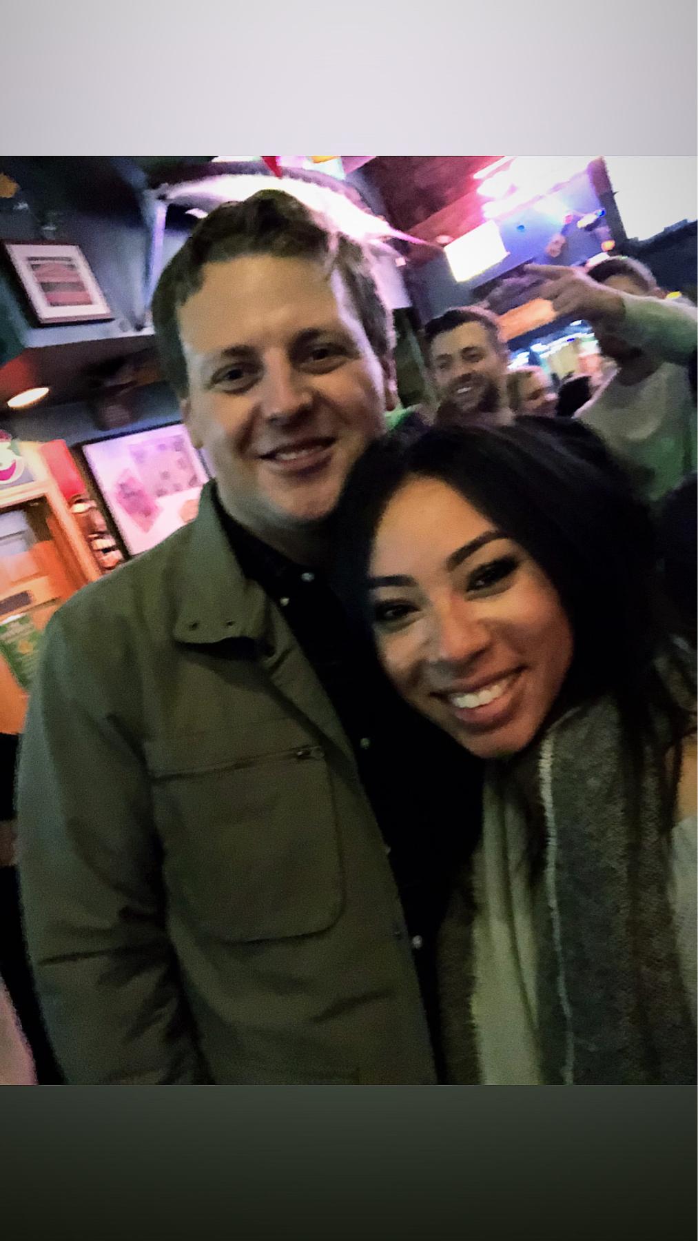 The first photo Mike and Shea ever took together.