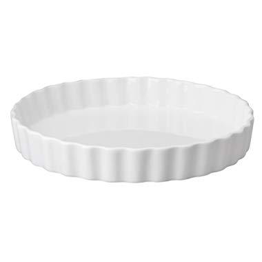 HIC Harold Import Co. 98016 10" x 1.5" Round Quiche, 9.75-Inch, White