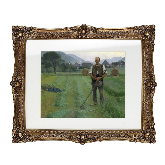 OIGUMR Vintage Gold Picture Frame Ornate Frame 11x14 Picture Frame Gold Made of Glass, Resin
