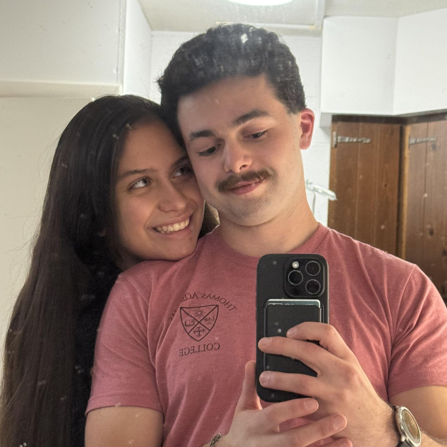 Not sure whether the mustache deserves that loving of a gaze
