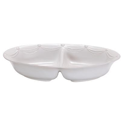 Juliska Berry and Thread Whitewash Divided Serving Bowl